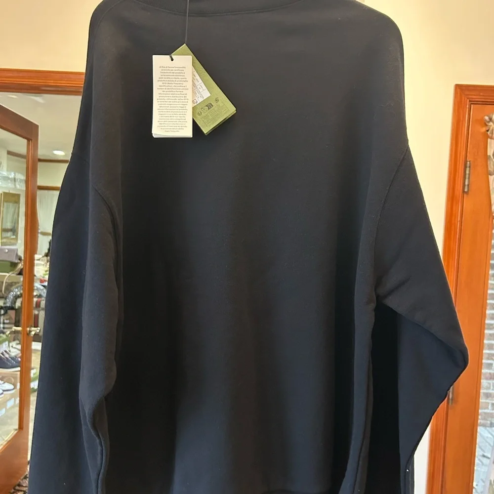 Men's Gucci interlocking G jersey, cotton logo sweatshirt size XL made in Italy